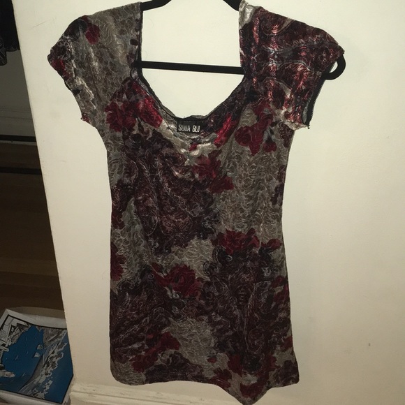 Soda Blu Dresses & Skirts - Velvet Christmas Holiday Floral Paisley 90’s Dress